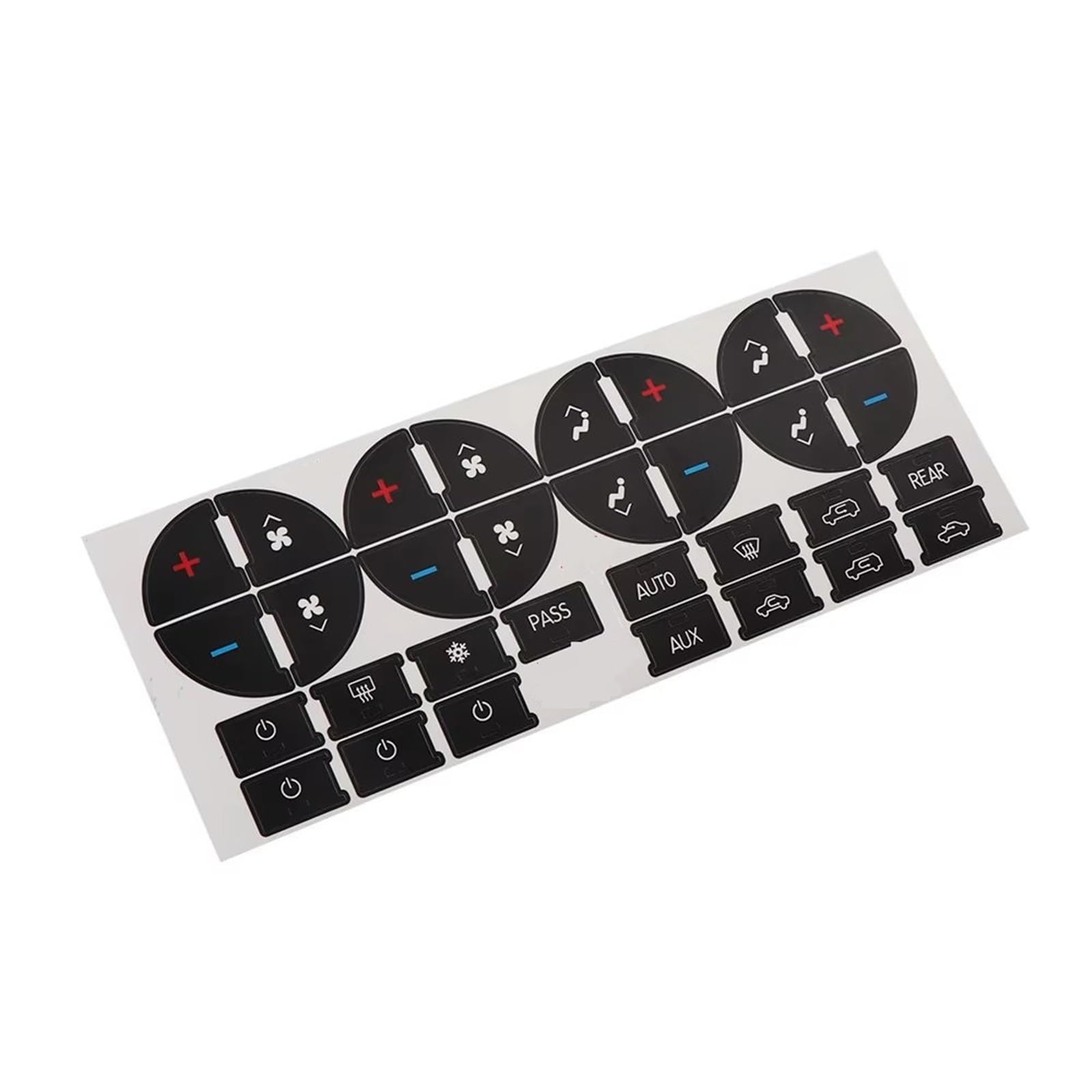 Button Stickers Compatible with Buick for Enclave for CX CXL 2006-2012 Decal Practical Button Sticker Repair Kit Climate Control AC Dash