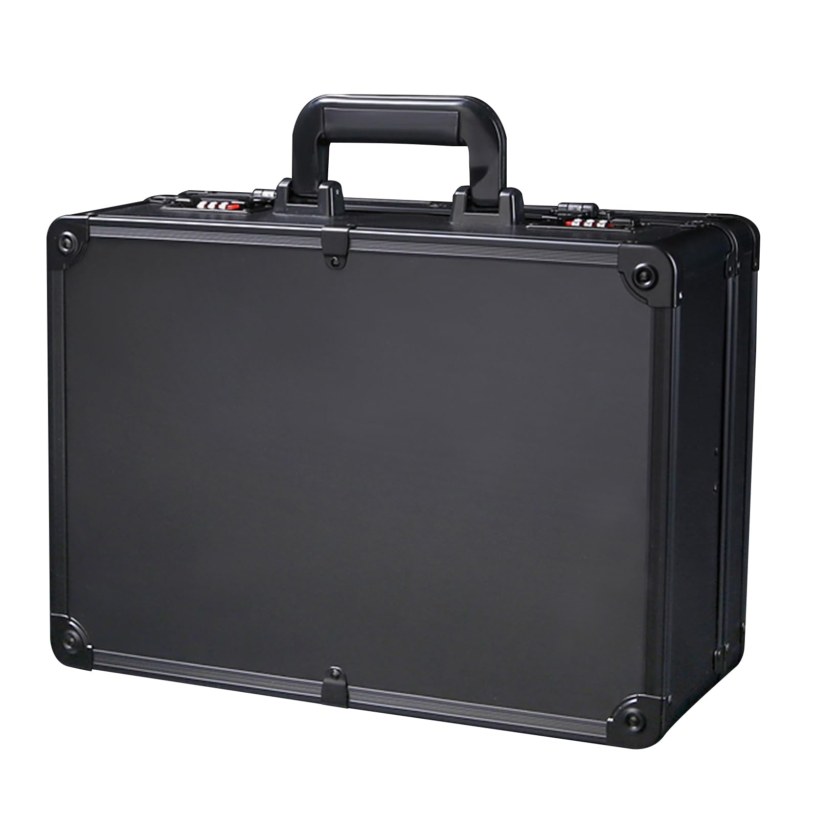 Przenośny pokrowiec fryzjerski, 40 x 31 x 16 cm, czarny, stop aluminium, do salonu, stylisty, do przenoszenia, organizer na narzędzia fryzjerskie do organizowania maszynki do strzyżenia włosów