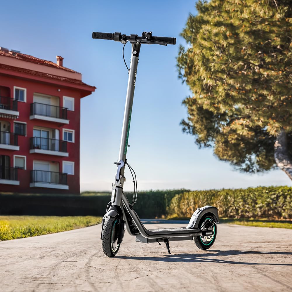 Cecotec Trottinette Électrique Homologuée avec App et Support pour Téléphone Bongo D20E Connected, Puissance Max 500 W, jusqu'à 20 km d'Autonomie, Frein à Disque Arrière et E-ABS, Légère 12,2 kg