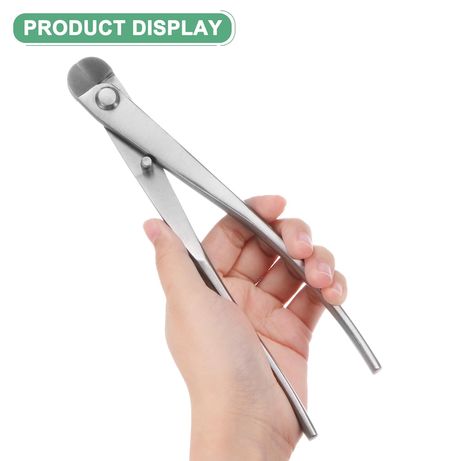 M METERXITY Herramienta de Bonsái - Cortador de Alambre de Acero Inoxidable de 8.3" Herramientas de Modelado de Plantas de Bonsái para la Poda de Jardinería de Nudos (210mm Plata)