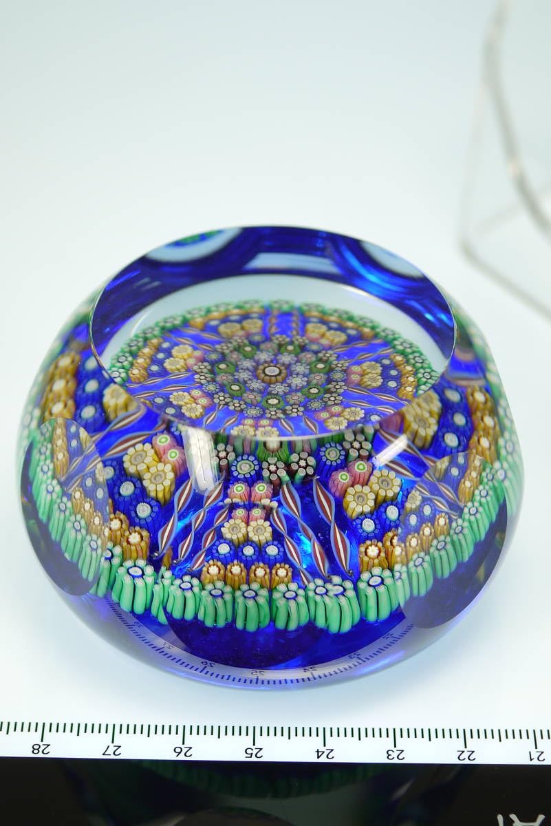 パースシャー Star Pattern 八芒星 ミルフィオリ ペーパーウエイト パースシャー Star Pattern 八芒星 ミルフィオリ ペーパー