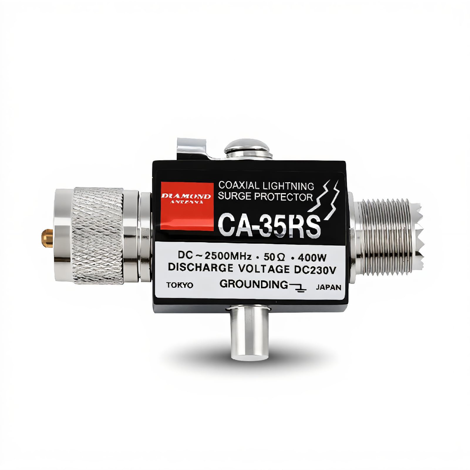 Tangxi Coaxial Lightning Surge Protector, CA-35RS 0-3000MHz Antenna Lightning Arrestor Male to Female UHF Connector-image-27