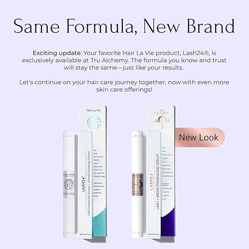 Miniatura 7 de Lash24 de Hair La Vie - Suero de pestañas y suero de cejas - Potenciador de pestañas e imprimación - Fórmula dual con imprimación de pestañas AM y
