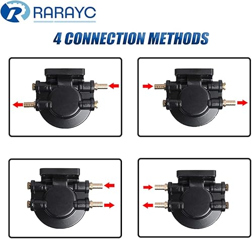 Miniatura 2 de S3213 Filtro de combustible Separador de agua de repuesto para motor fuera de borda marino Mercury con púas de 38 pulgadas x 14 pulgadas NPT