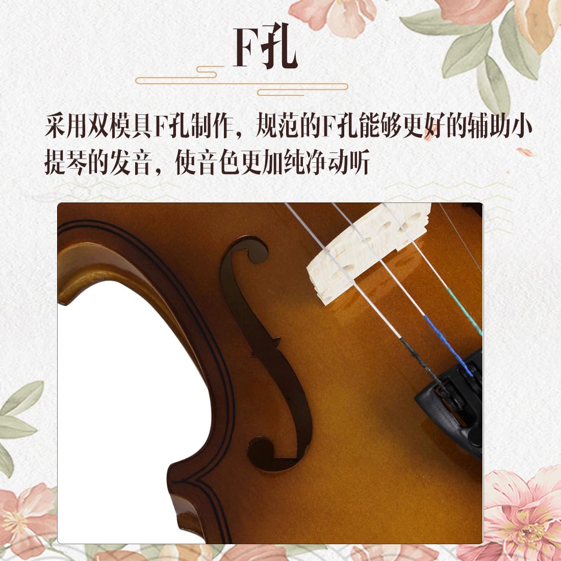 Violino 4/4,Violino a grandezza naturale,Piccolo violino,Mini violino,Violino per Aduts