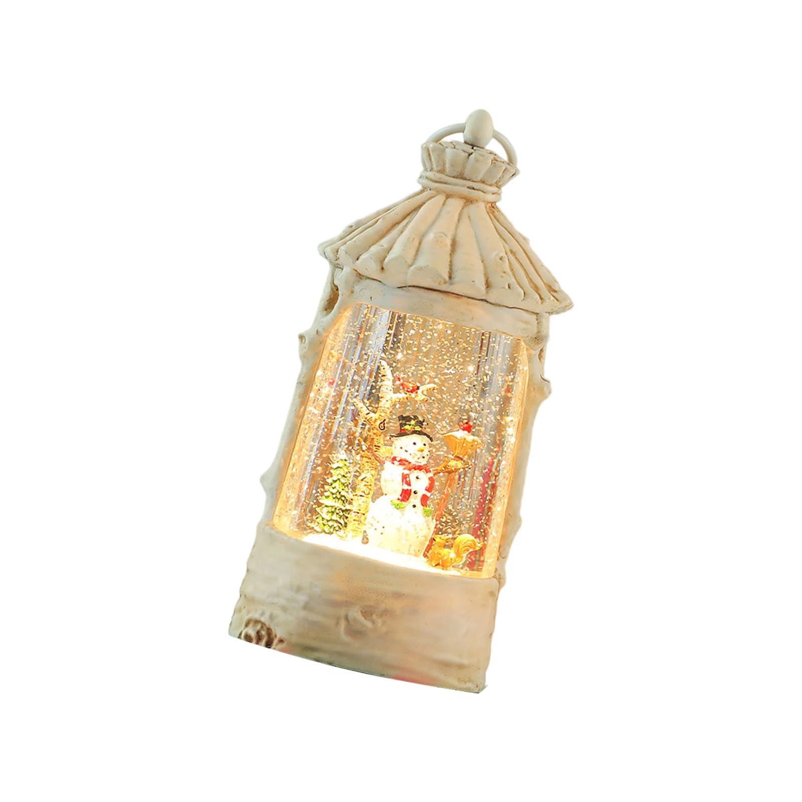 Buxuaaaa 2 Snowflake Crystal Music Sphere Night Light with Holiday Melodies Tabletop Decoration Snow Ball Music Box
