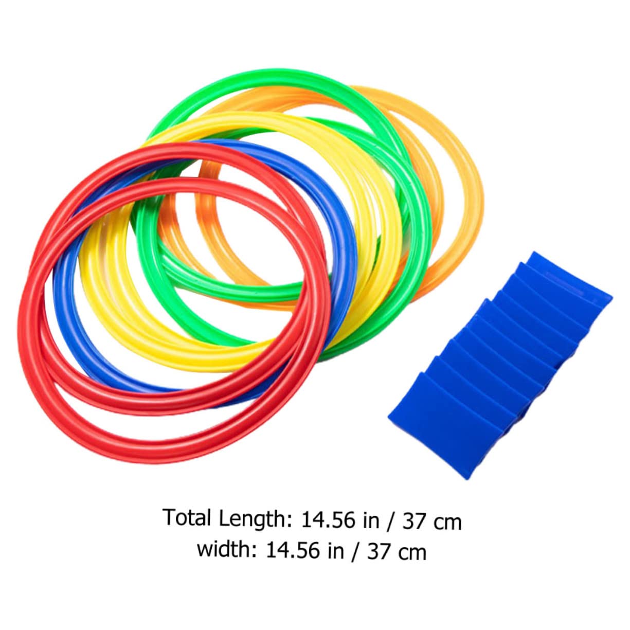 Abaodam Boys and Girls Outdoor Play Toys Plastic Ring Game Multi-Plastic Rings Enhance Hand-Eye Coordination Toys Random