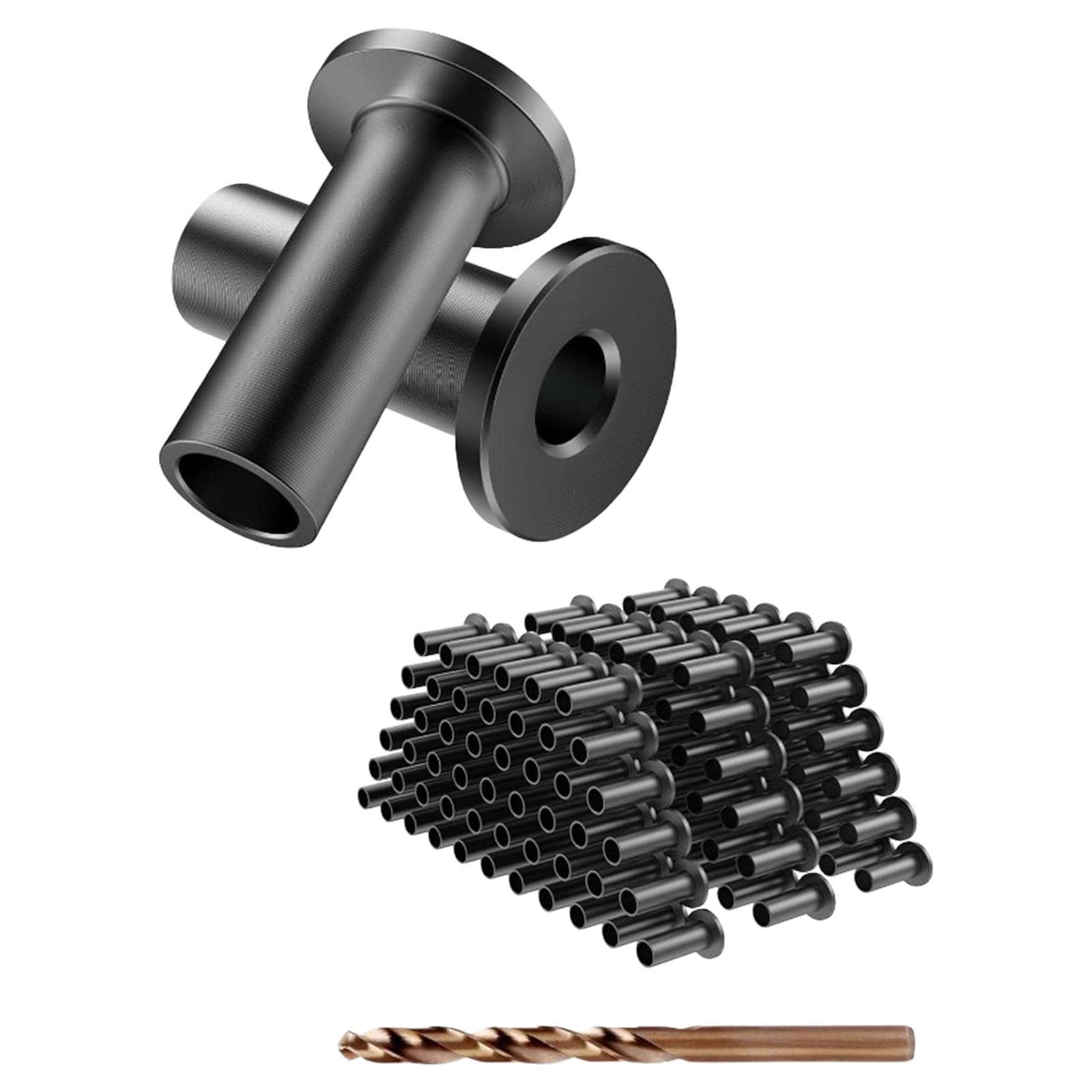 Buxuaaaa Multicolor 45Pcs Stainless Steel Protector Sleeves Grommet Rustproof High Strength Fastener Sleeve Set With Drill Bit Easy To Use Outdoor Deck Sleeve Covers