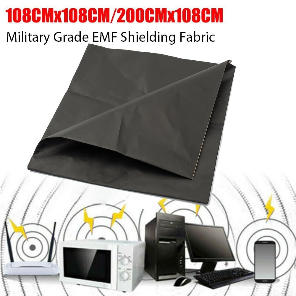 Tessuto schermante EMF RFID, protezione anti-radiazioni militare, 1 m x 1 m