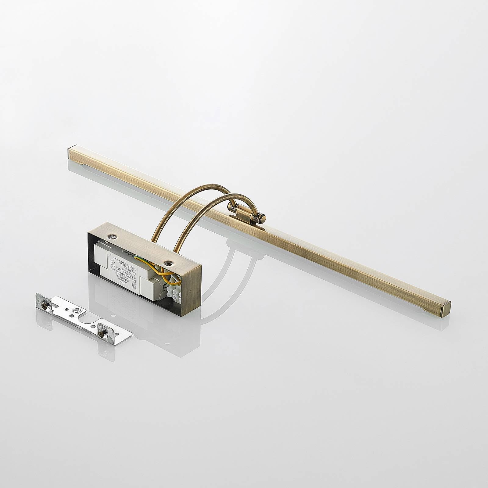 Lucande LED Wandleuchte, Wandlampe Innen Felena in Bronze aus Aluminium (1 flammig) - Bilderleuchte Wandstrahler Wandbeleuchtung Schlafzimmer/Wohnzimmer Wohnzimmerleuchte