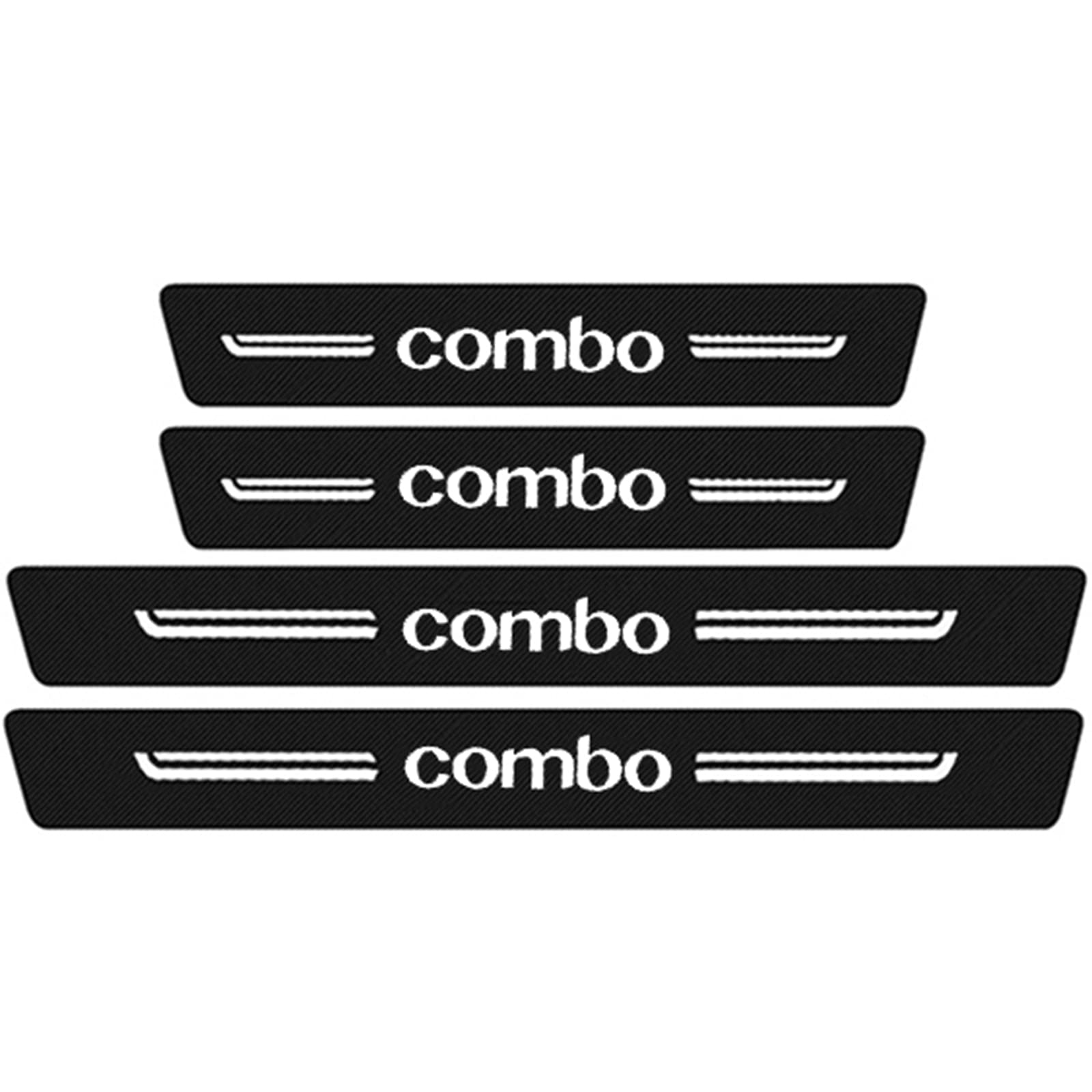 Eagleg Combo Carbon Fiber Car Door Sill Protection For Op-El Corsa Opc Astra Mokka Vivaro Insignia Zafira, Car Welcome Door Door Sill Protection Sticker Decorative Styling Accessories,