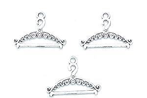 Antique Silver Tibetan Zinc Alloy Coat Hanger Charm