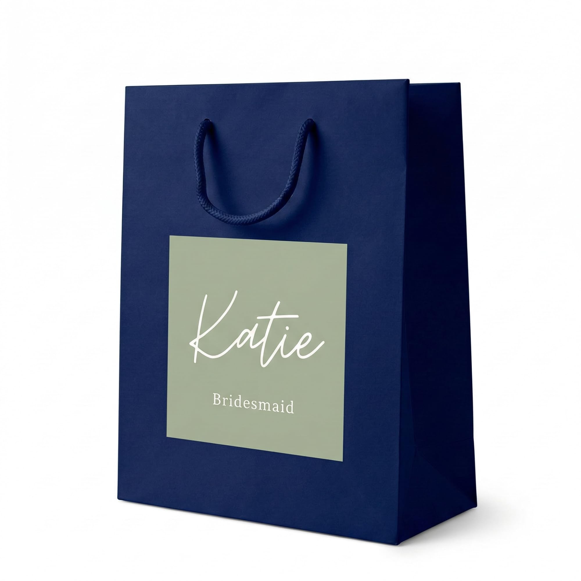 COOKIES AND KOALAS Navy Small Usher Gift Bag Colour Sticker 20x24x10cm