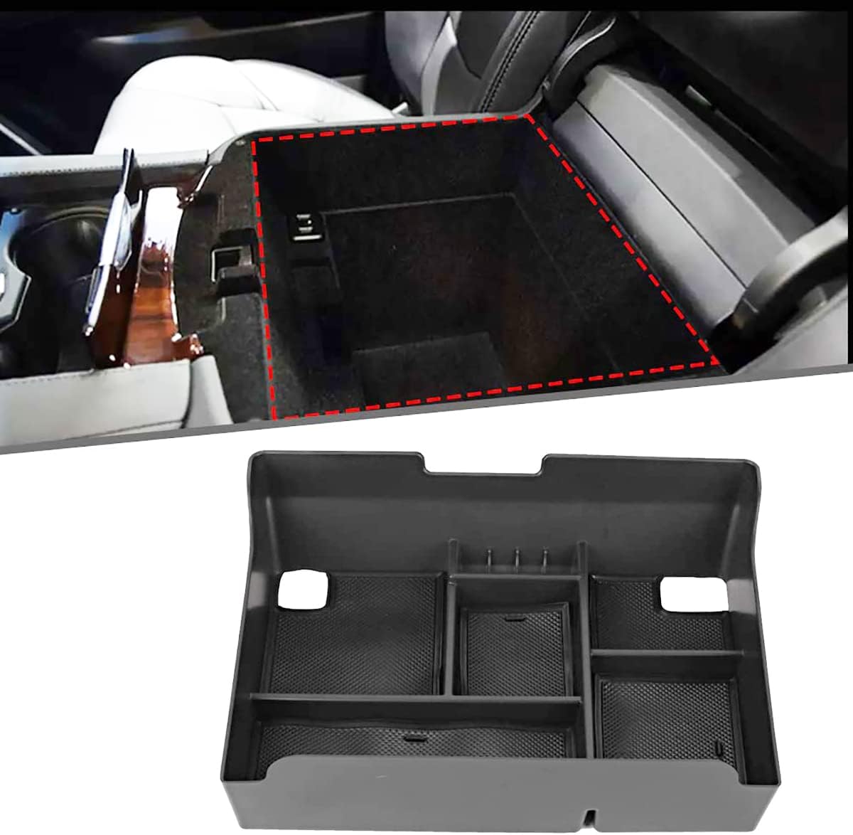 CUCHIYUN for Escalade Center Console Organizer Tray
