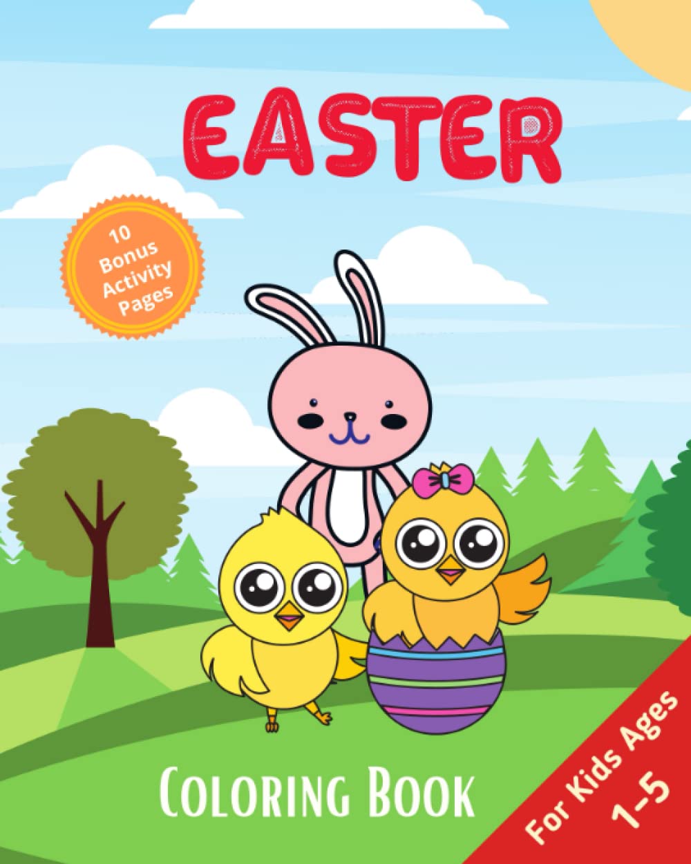 Easter Coloring Book: For Preschoolers and Toddlers ages 1-6: Best For Homeschool, Preschool, and Kindergarten Learning (Happy Jumbos)