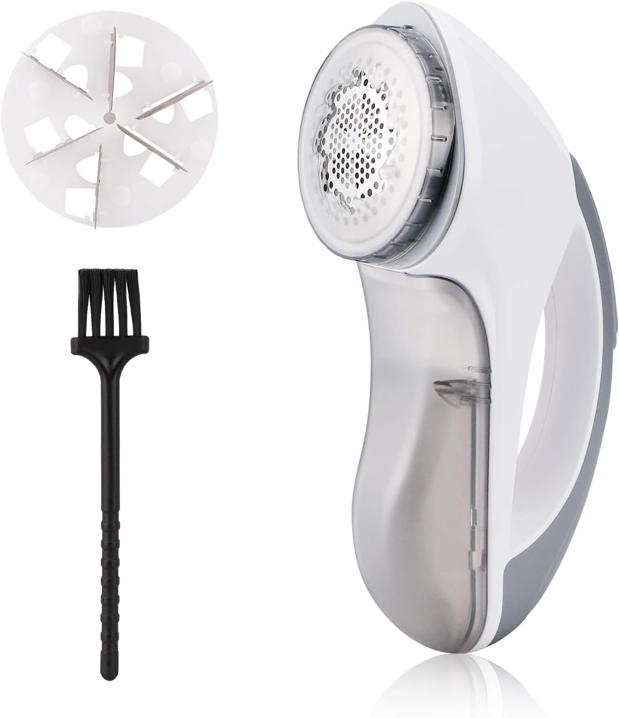 Fabric Shaver and Lint Remover, [Upgraded 6 Leaf Blades] [Huge Shave Head] Nearpow Electric Sweater Shaver Fuzz Remover for Clothes and Furniture, Quickly Remove Fluff and Pill, Battery Operated