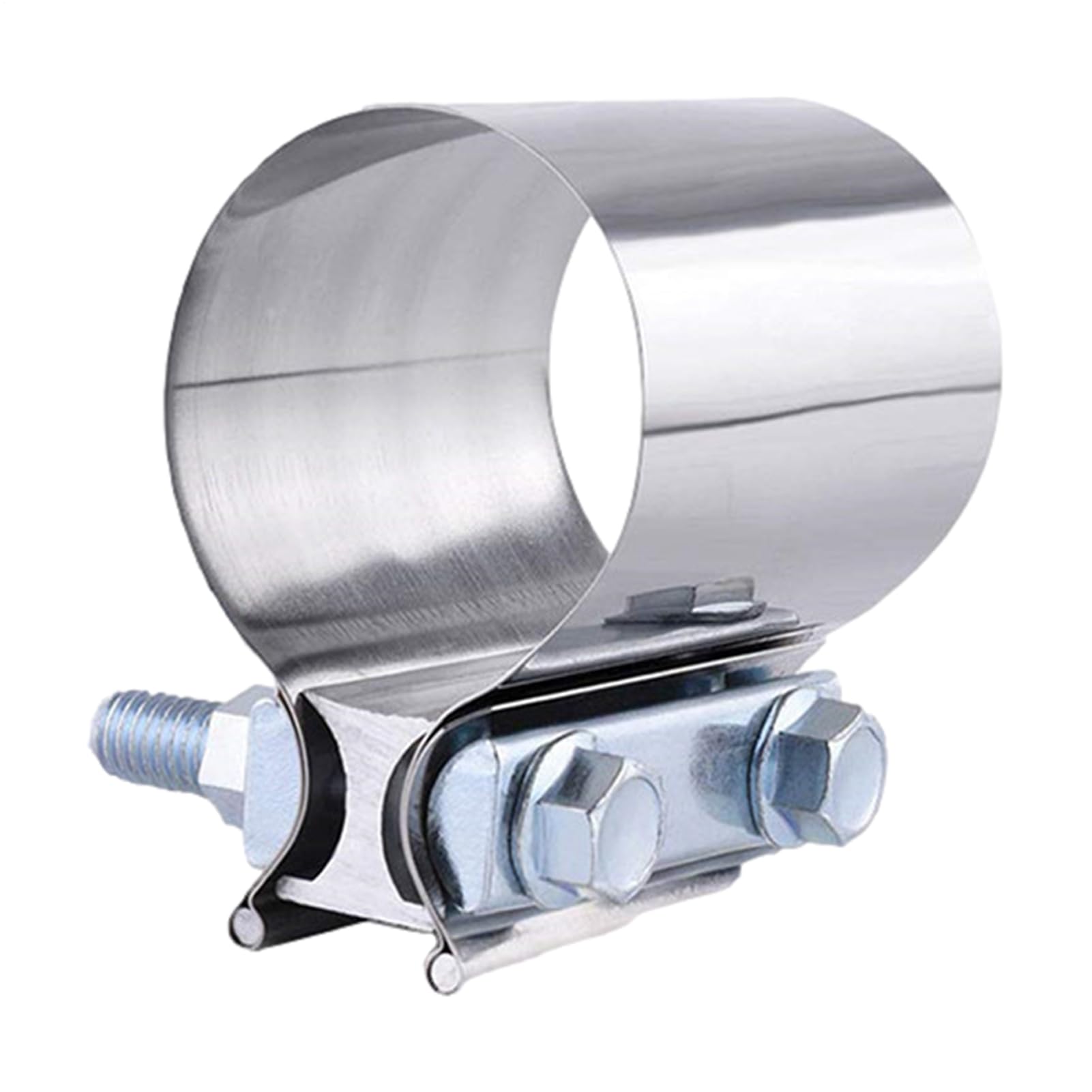 Neamou Pipe Repair Clamp - 304 Stainless Steel Exhaust Coupler - Automotive Replacement Exhaust Clamps, Exhaust Pipe Clamp Band for Exhaust Pipes, Mufflers