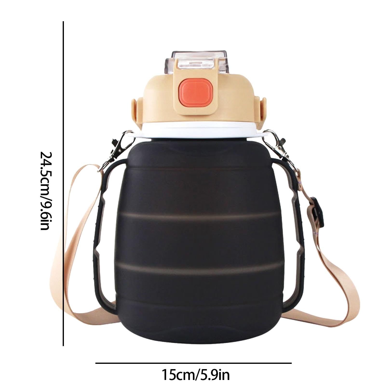 Faltbare Wasserflaschen für Reisen | 1250 ml faltbare Wasserflasche aus