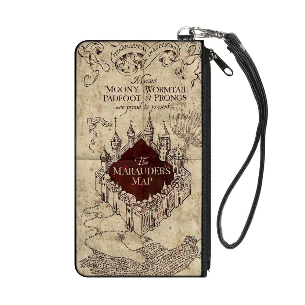Buckle-Down Buckle-Down Zip Wallet Harry Potter Large Accessory, Harry Potter, 8" x 5"