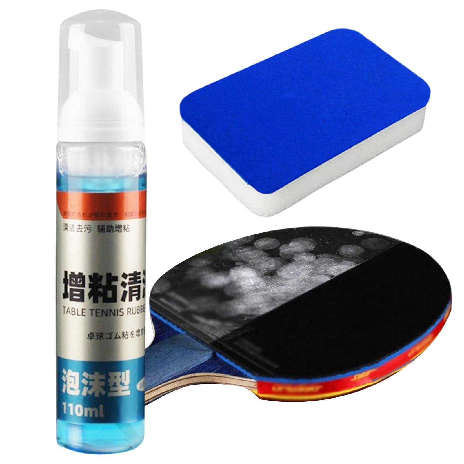 Nettoyant Raquette Tennis De Table - Spray Et Éponge | Protège Et Améliore Les Performances