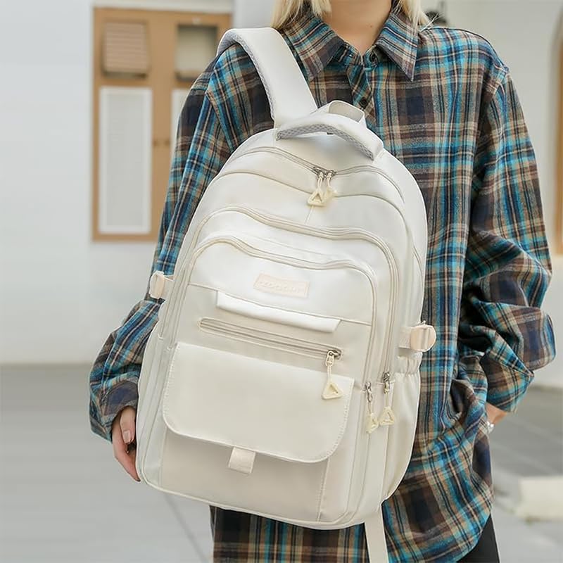 Image of PALAY School Bag for Girls for 7-12 Year Large Capacity College Backpack Water Resistant Trendy Laptop School Bag Travel Multi-Pouches Bagpacker Bag for Women