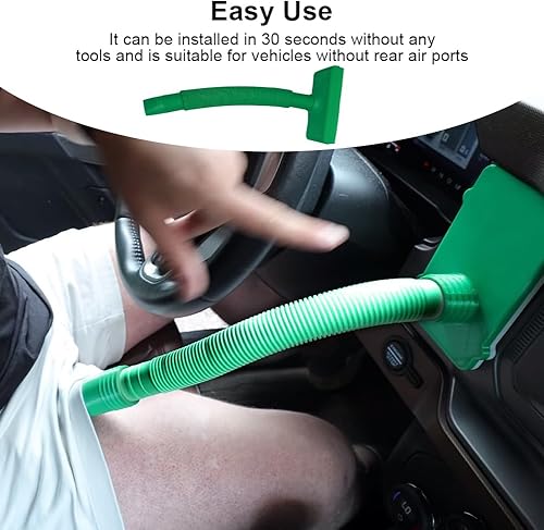 Miniatura 7 de CALIDAKA Jewel Cooler - Manguera extensora de ventilación para hombre, aire fresco o cálido, extensiones de ventilación de aire acondicionado de