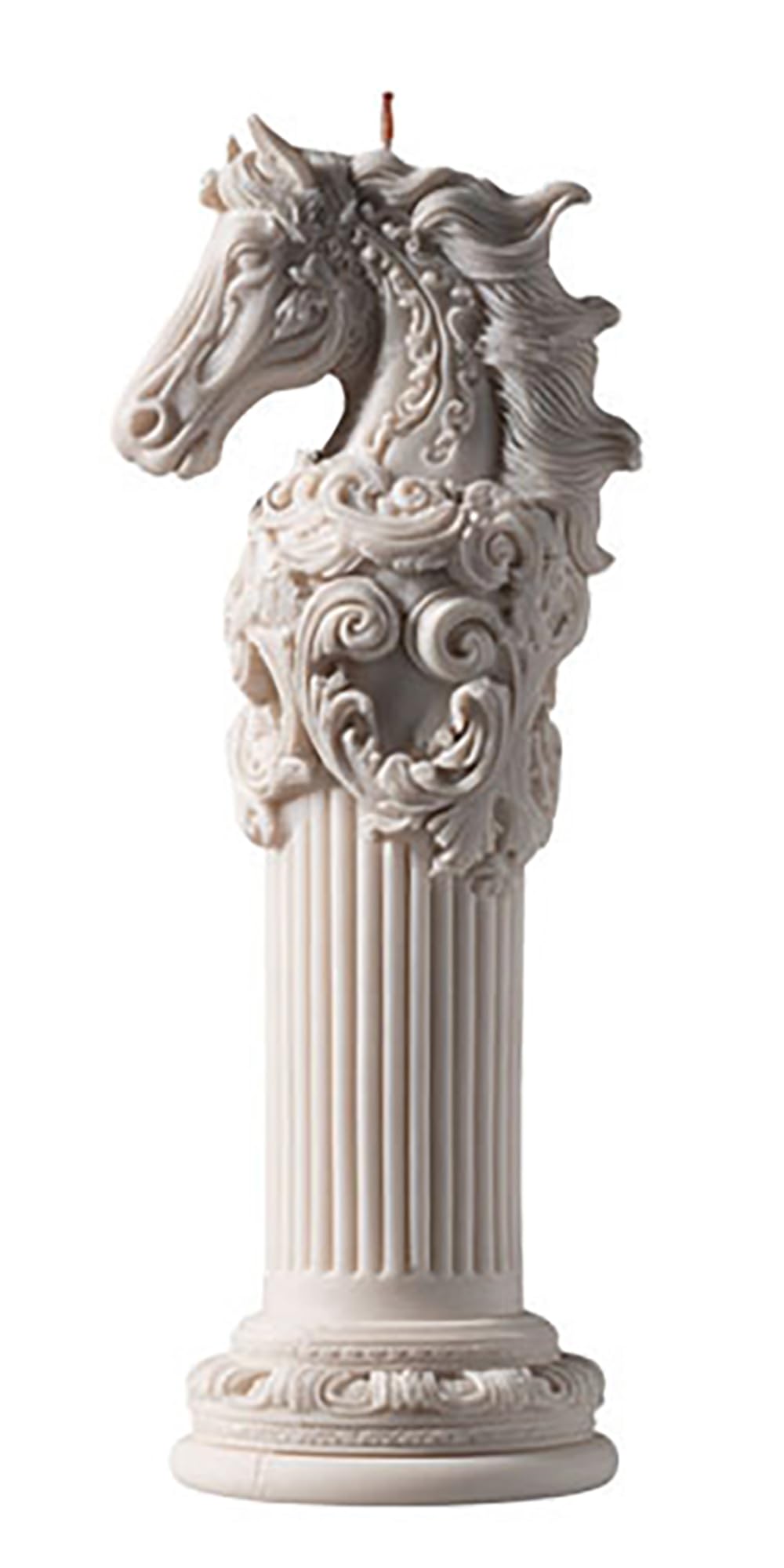 Large Horse Head Cylinder Molds Silicone Wave Spiral Candle Mold - Silicone Resin Casting Molds for Candle & Resin & Soap Craft Supplies