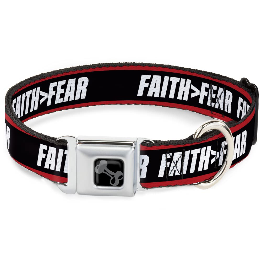 Collier pour chien Faith Greater Than Fear balade urbaine sécurisée