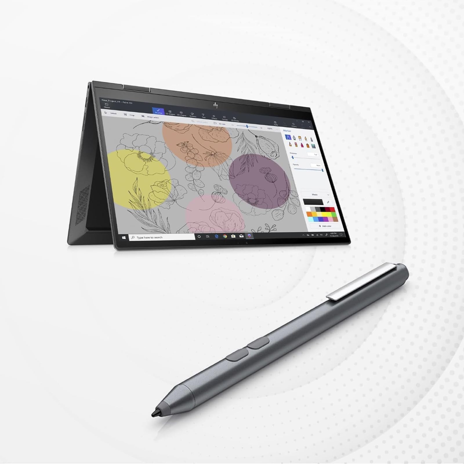 Cyfrowy rysik do laptopów HP Envy X360/Pavilion X360/Spectre X360 2 w 1, do Microsoft Surface, obsługa MPP z czułością nacisku