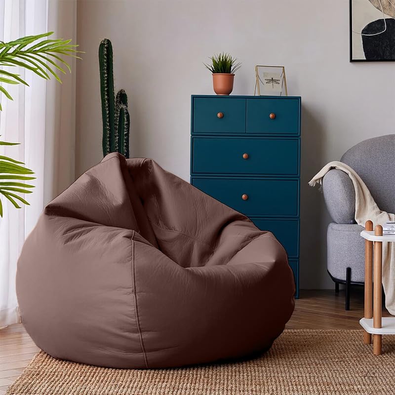 Biggie Bean Bag with Beans Filled XXXXL Bean Bag Biggie Originals, True Size - Official : BiggieCozy Range Color : Brown-picture-16
