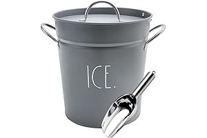 Rae Dunn Ice Bin with Scoop - Frigidaire Ice Bucket for Freezer