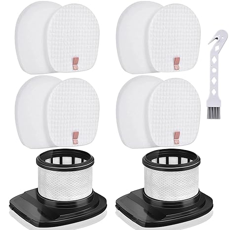 IX141 Filter Replacement for Shark Rocket Pro IX140 IX141 IX142 IZ140 IZ140C IZ141C IZ142 UZ145 Cordless Stick Vacuum, 2 HEPA Filters, 4 Foam & Felt Filters, Compare to Part # 617FJ140 & 616FJ140
