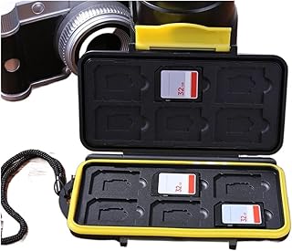 Slots Memory Card Case Multi-Grid Large Capacity Waterproof Storage Saving Deposit Card Box Shock-Proof Memory Cards Holder Case Water-Resistant Card Case