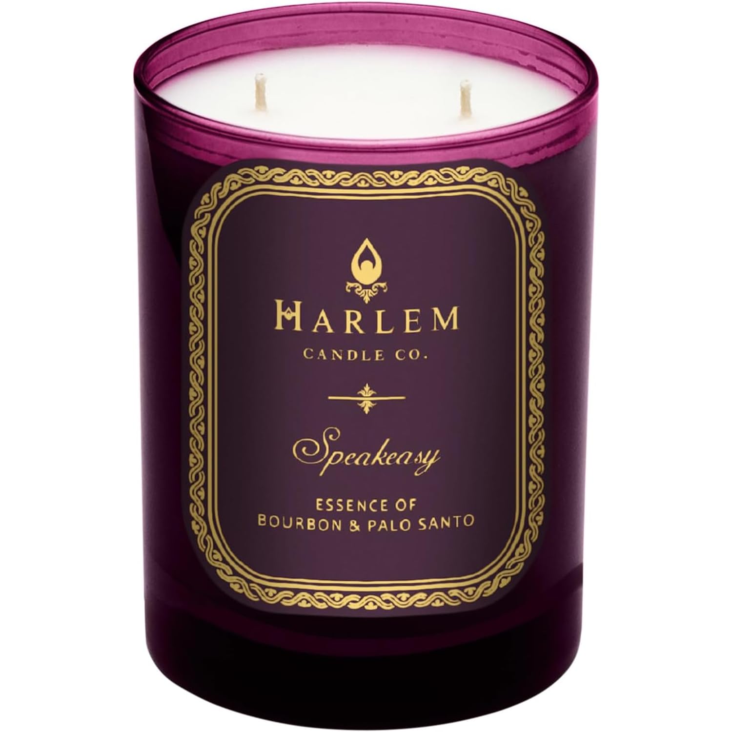 HARLEM CANDLE CO. Speakeasy Luksusowa świeca zapachowa sojowa, 325 ml, czas palenia 80 godzin, Palo Santo, kardamon, kadzidło, burbon, tytoń i paczula, świece zapachowe do domu