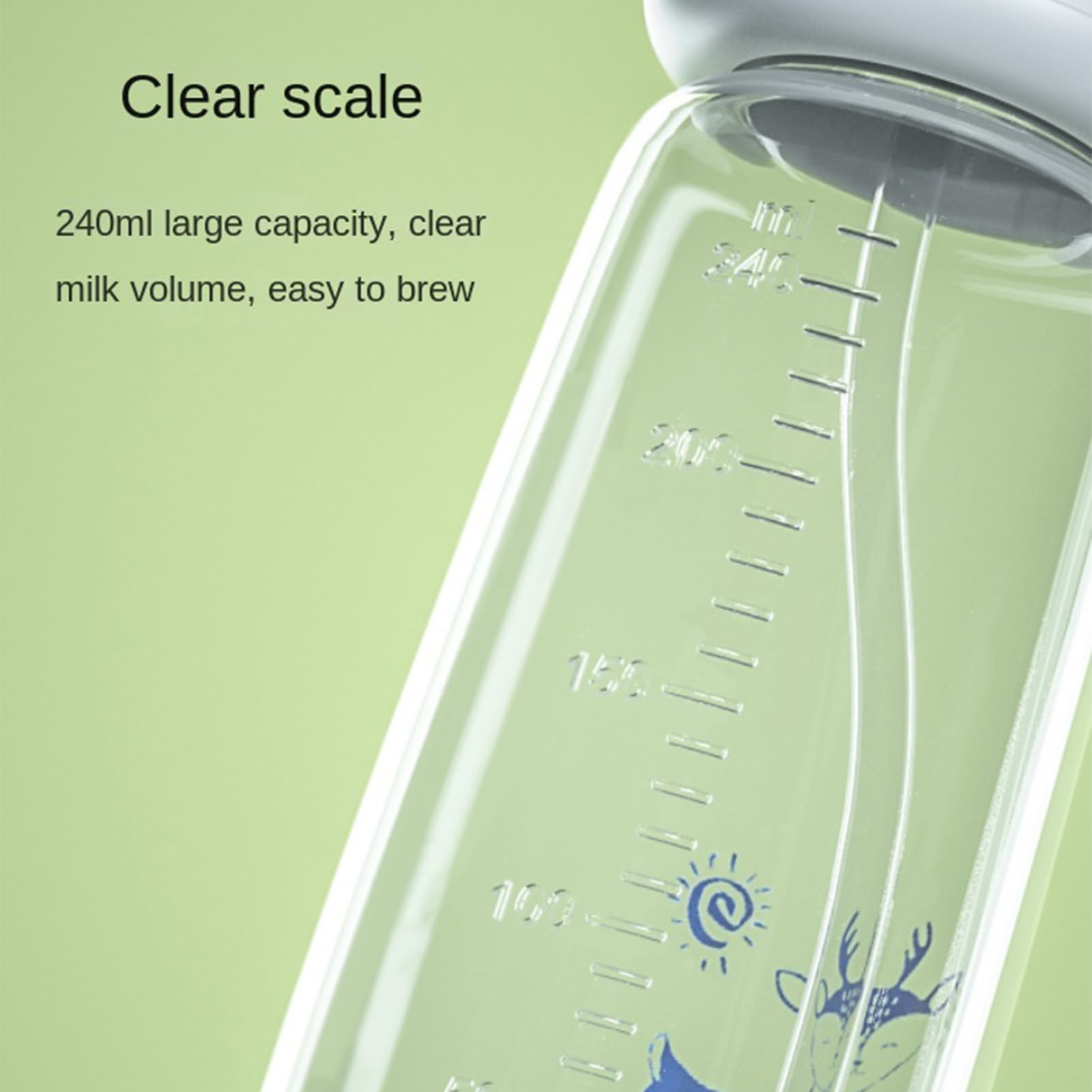 3-in 1 Anti-Colic Babys Bottles, 2026 New Hands Free Anti-Colic Bottle, 240ML Silicone Leak Proof with Nipple Straw, Adjustable Fast Flow Milk Bottle for Babys 3 Months — view 5