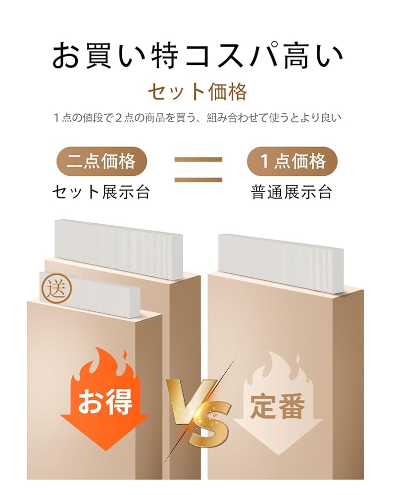 Amazon｜セットペーパー長展示台 長展示台 ペーパー紙展示台 貯