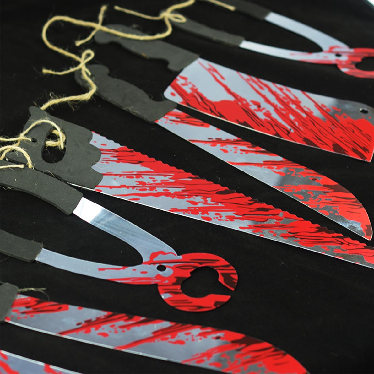 Halloween-Folter-Werkzeug-Banner Ca. 1,8 M – Gruselige Deko Mit Blutigen Waffen Für Horror-Partys