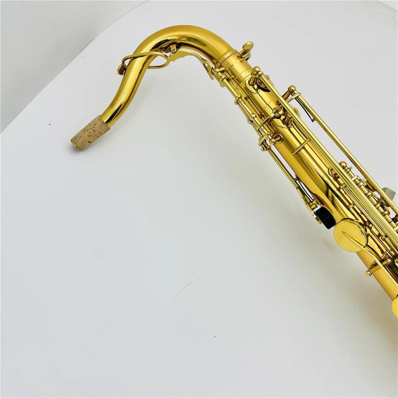Saksofon Studencki Saksofon Tenorowy Bb Tune Mosiądz Lakierowany Złoty Profesjonalny Instrument Dęty Drewniany Z Futerałem Akcesoria Do Ustników (Color : High-end bag)