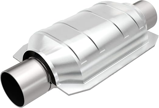 MagnaFlow Universal Catalytic Converter 457106 CARB Compliant | OE Replacement, 2.5/2.5" Inlet/Outlet