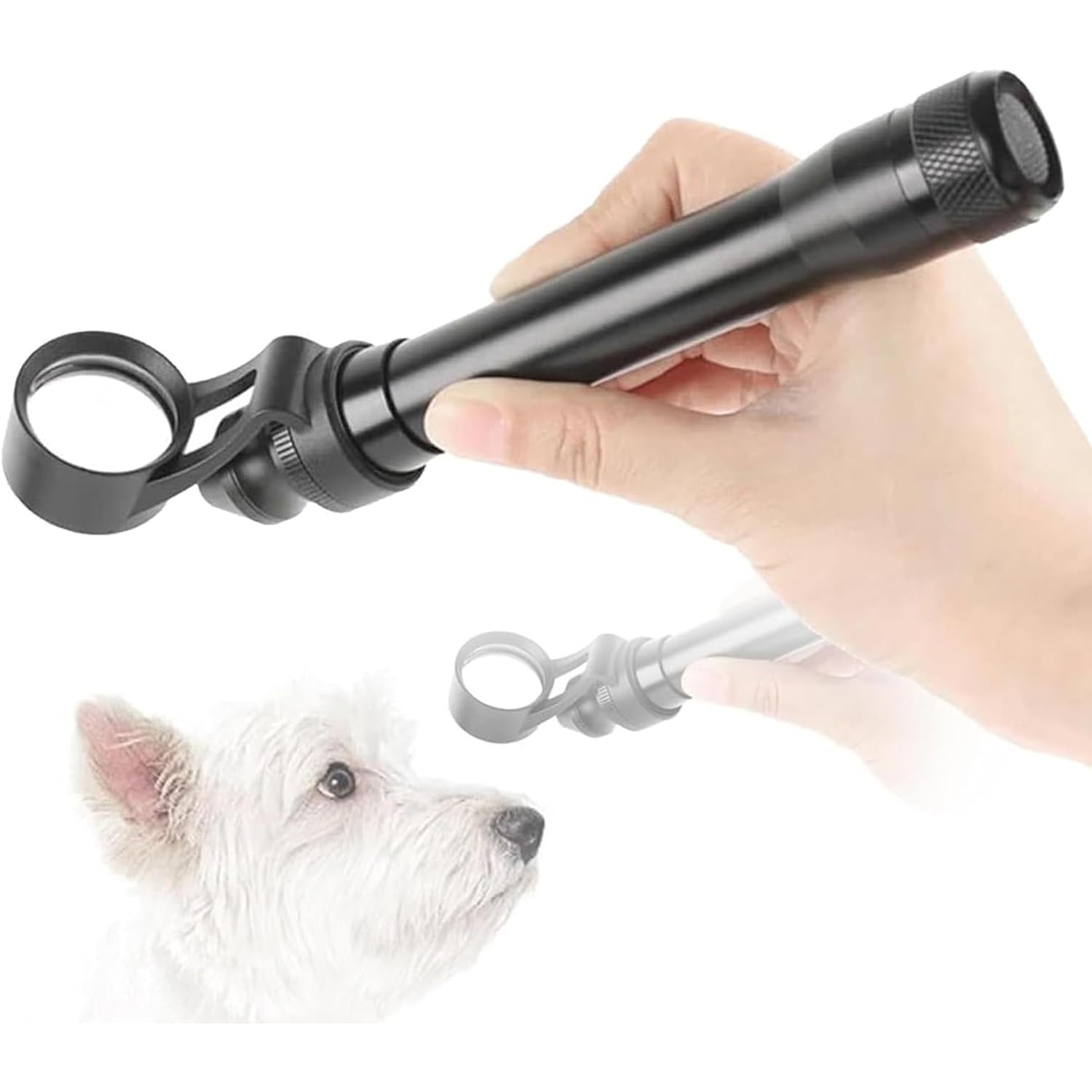 Microscopio de lámpara de hendidura portátil, microscopio de lámpara de hendidura portátil con LED, aumento de 5x, hendidura ajustable, para clínicas veterinarias, oftalmología, laboratorios y centros