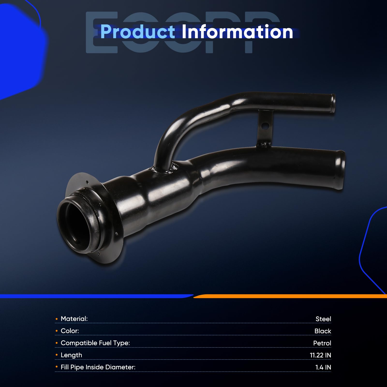 ECCPP 52127876 FN668 Gas Fuel Tank Filler Neck For Gas Tank Pipe Hose Fit 1997 1998 1999 For Dodge Dakota Fuel Tank Filler Neck