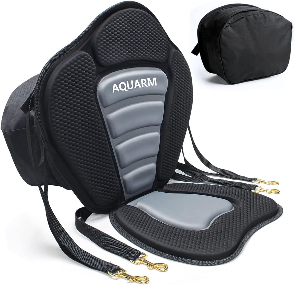 Deluxe Padded Kayak Seat with Adjustable Backrest - Universal Fit for Canoe, Fishing Boat & More Deluxe Seat