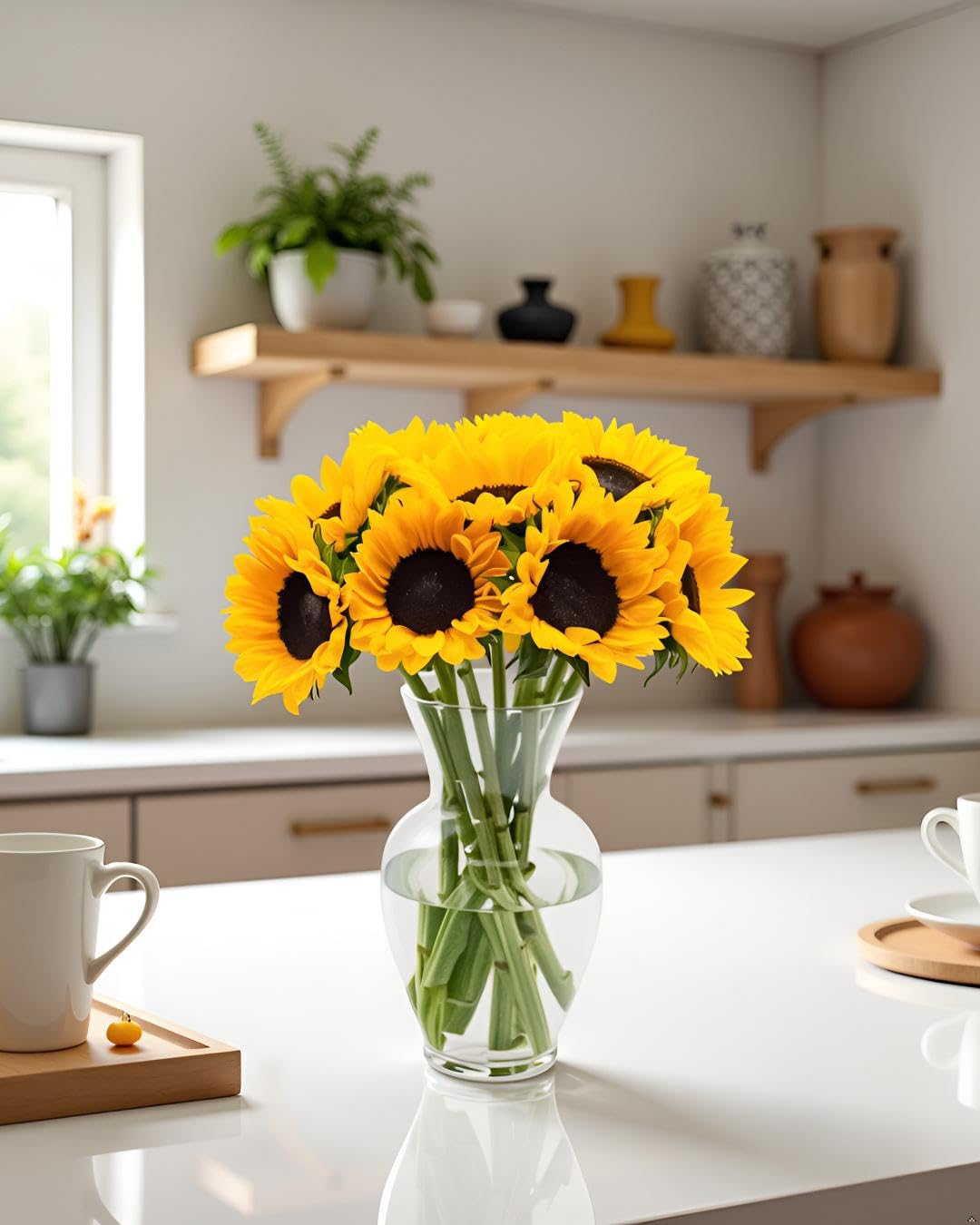 Stargazer Barn 10 Stem Sunflower Bouquet - Without Vase | Fresh Cut Flower Delivery Hand-Tied in the USA Gift for Birthday Anniversary Sympathy or Home Decor product thumbnail 7