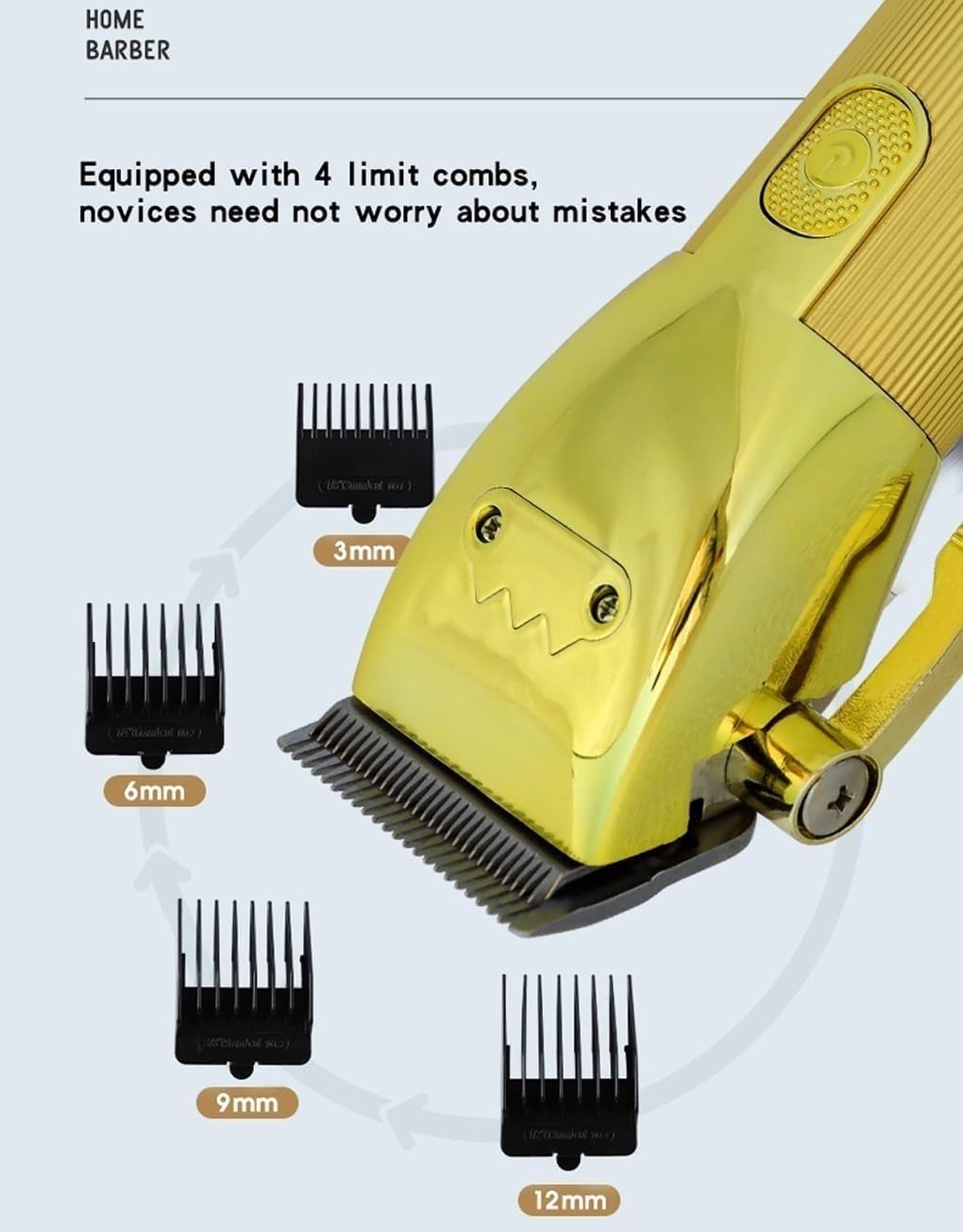 Hair Clipper, Electric Hair Clipper USB Rechargeable Hair Clipper Barber Hair Trimmer Men Electric Razor Men's Electric Shaver