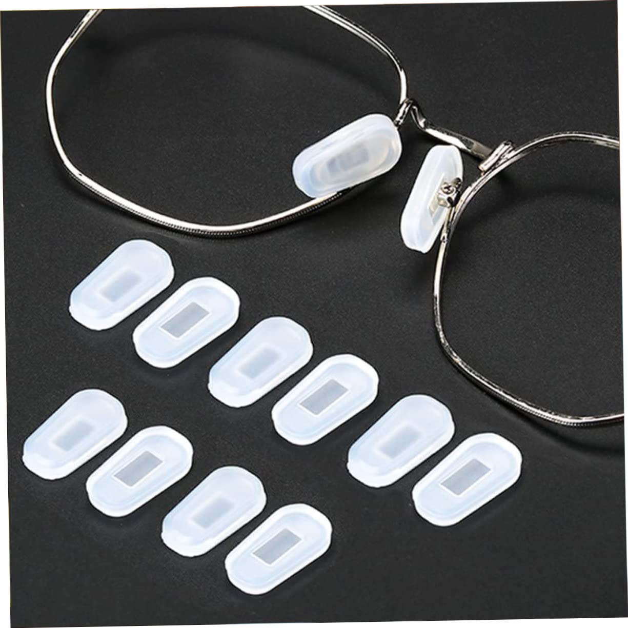 Healeved 125pares Almohadillas De Silicona Para Gafas De Almohadillas Nasales Reemplazo Antideslizantes y Cómodas Para Tipo De Gafas
