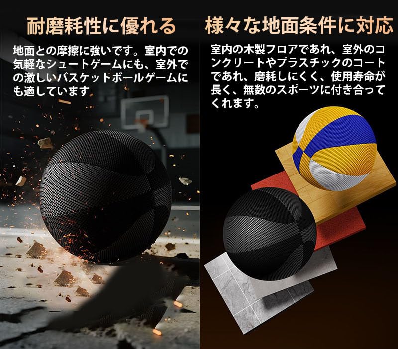 Amazon | SAKEYEN バスケットボール エアレスボール 5号/7号