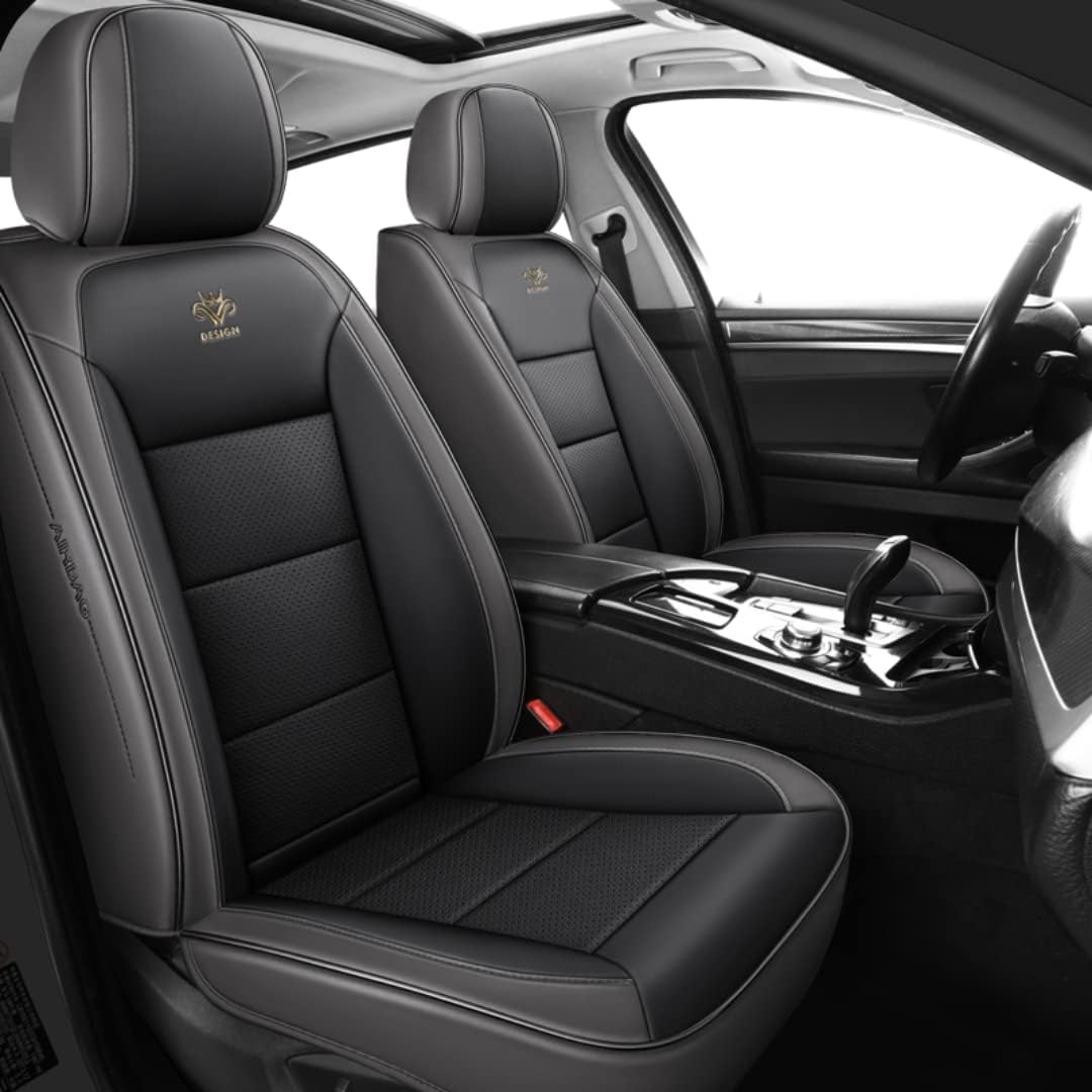 ar Seat Covers Universal Full Set for Jaguar XF 2007-2020/Jaguar XE 2015-2018 Auto Parts/Waterproof/dark gray