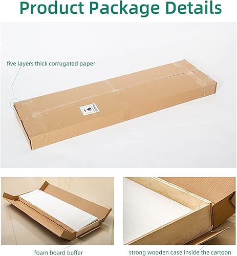 Miniatura 6 de FLYMUHJIA Gabinete de cristal para exhibición de licor de vino, puerta de vidrio, cocina, sala de estar, gabinete de acento con puertas, zapatos,