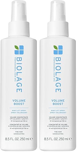Miniatura 10 de Biolage Volume Boost - Spray voluminizador – Añade rebote, movimiento y plenitud, espray de elevación de raíces para cabello fino, proteína de soja