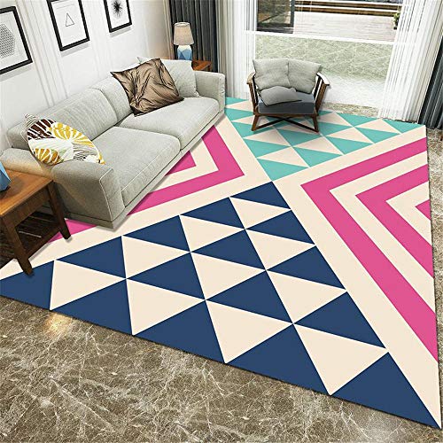 TEPPICH-CY-ZK tappetti Resistente all'Usura Lussuoso tappetti Disegno del Modello Triangolo Geometrico Crema Blu Verde Rosso Anti-Sporco Soggiorno Tappetti 200 * 300cm